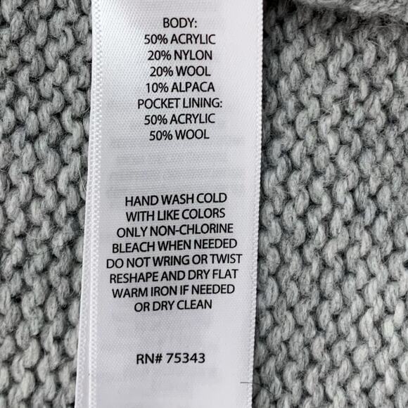 Cynthia Rowley Women's Cable Knit Button Up Cardigan Wool Alpaca Blend  Size: M - Picture 13 of 14